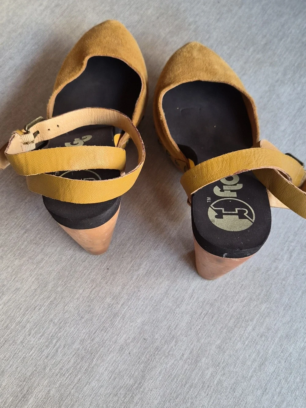 Flogg Suede Platform Boho Heels - Picture 4 of 5